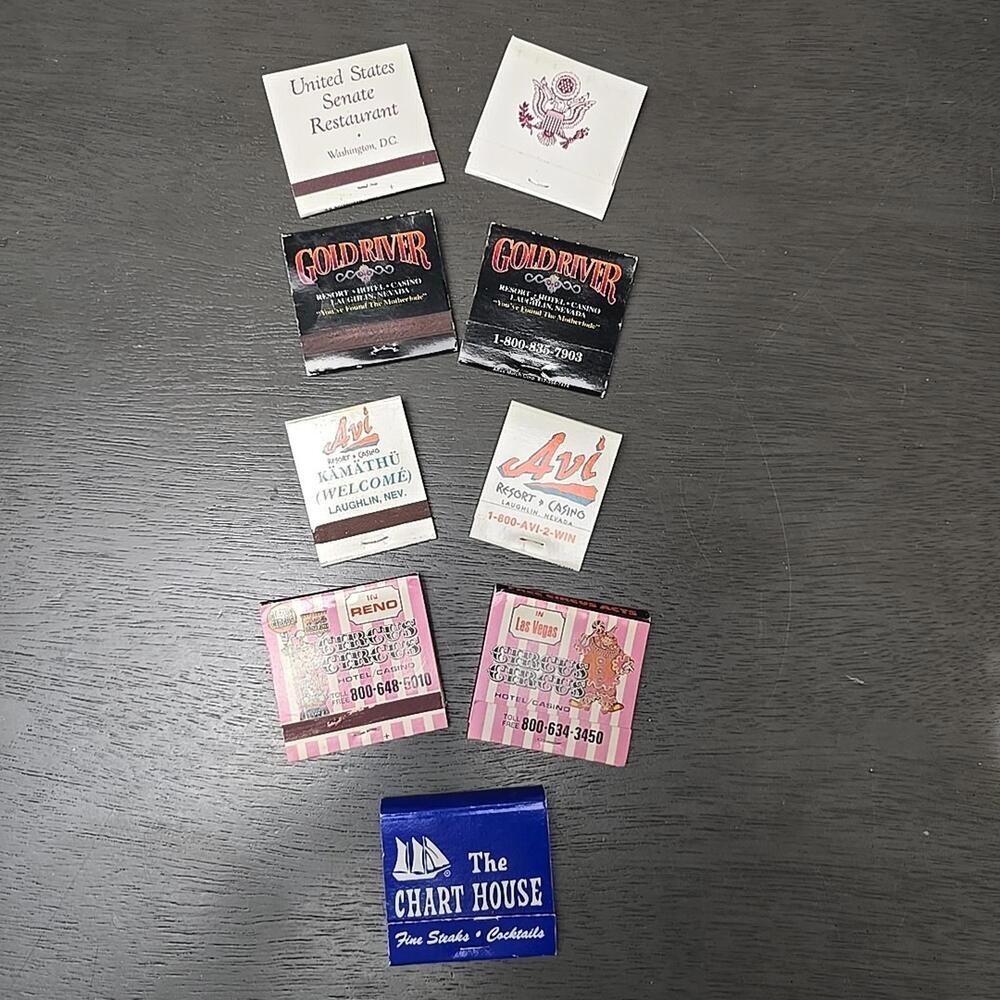 80's Full Matchbook Lot Hotel Casino Hotel Unstruck.